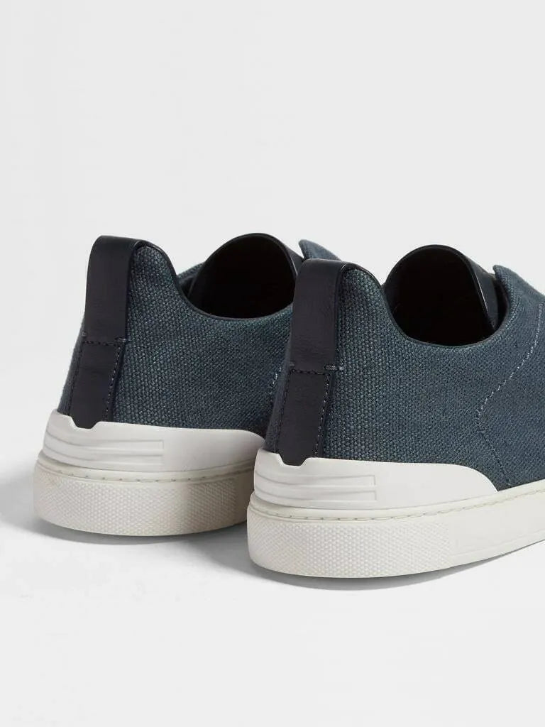 Triple Stitch Lona Zapatillas – Azul