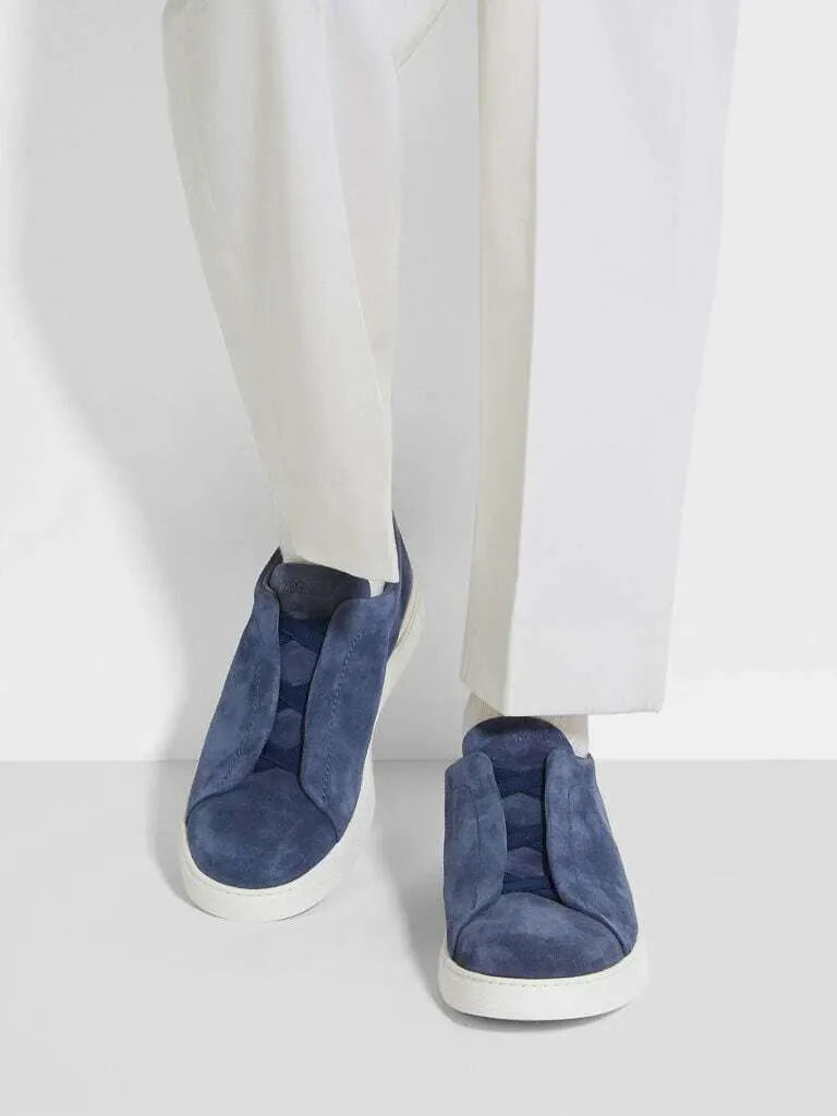 Triple Stitch Marino Gamuza Zapatillas