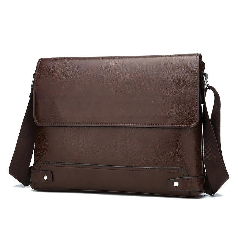Bolsa de Cuero Sintético - Marrón Oscuro