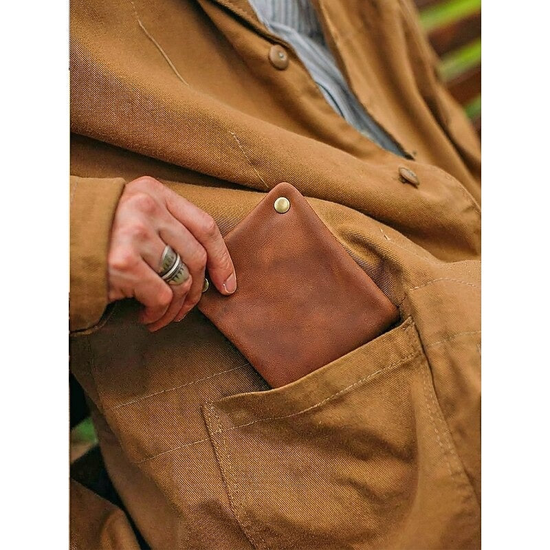 Cartera Vintage de Cuero - Marrón