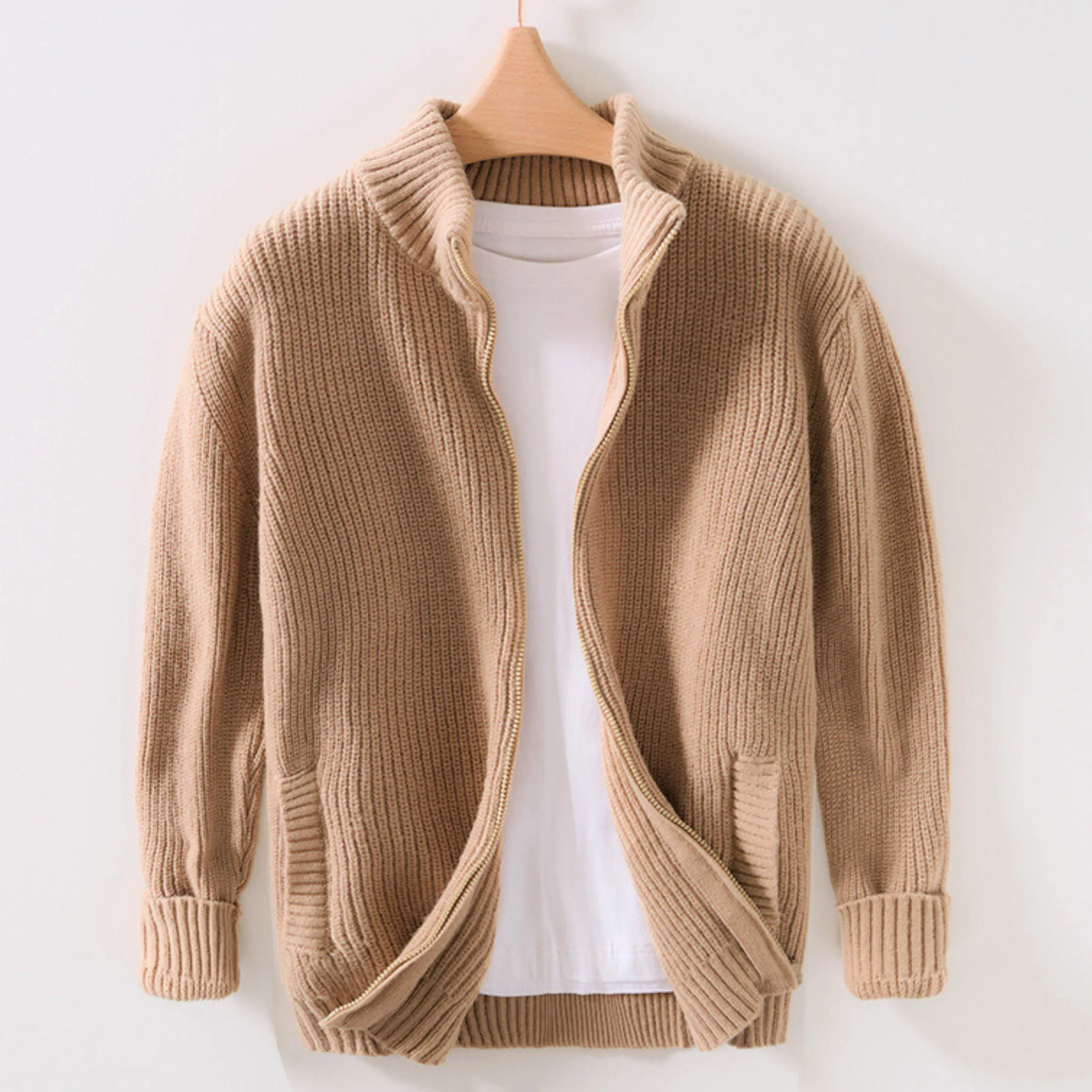 Suéter Cierre Relax Knit - Beige