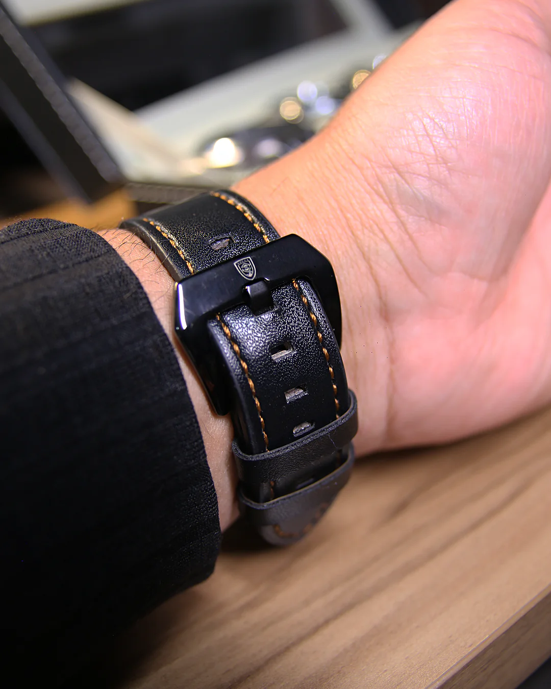 Reloj Cronógrafo Cuadrado Apex – Negro