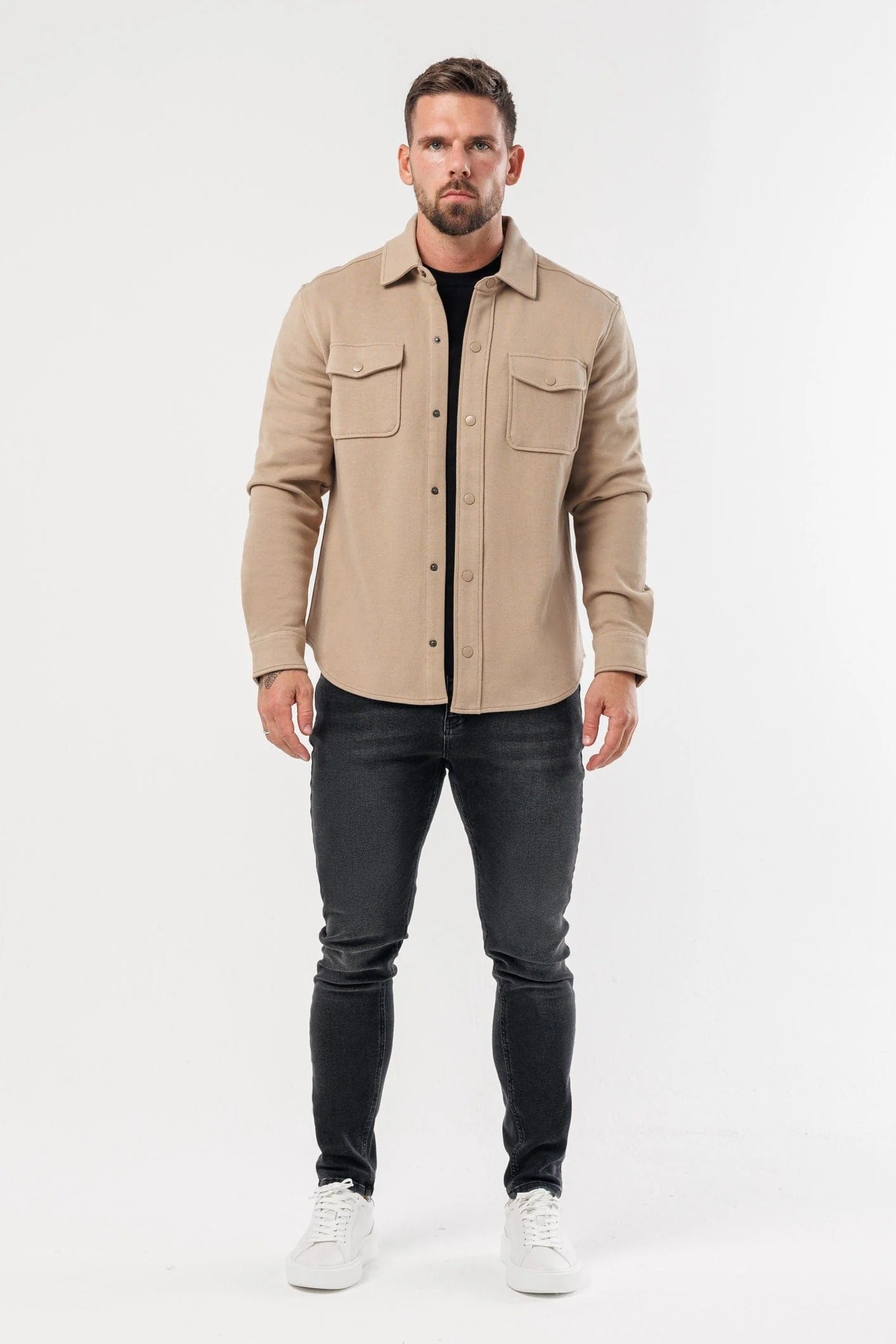 Chamarra Classic Cotton Signature - Beige