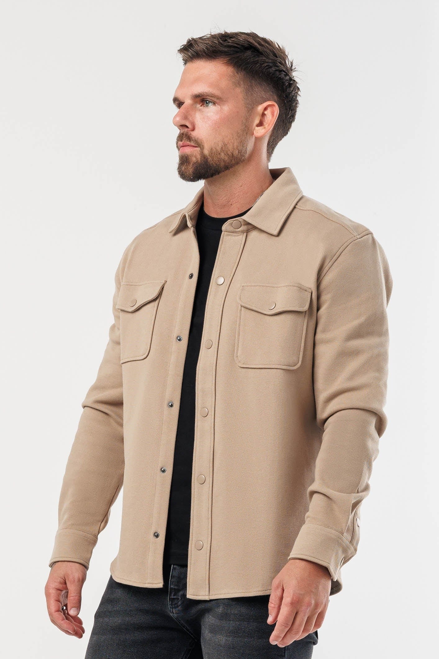 Chamarra Classic Cotton Signature - Beige