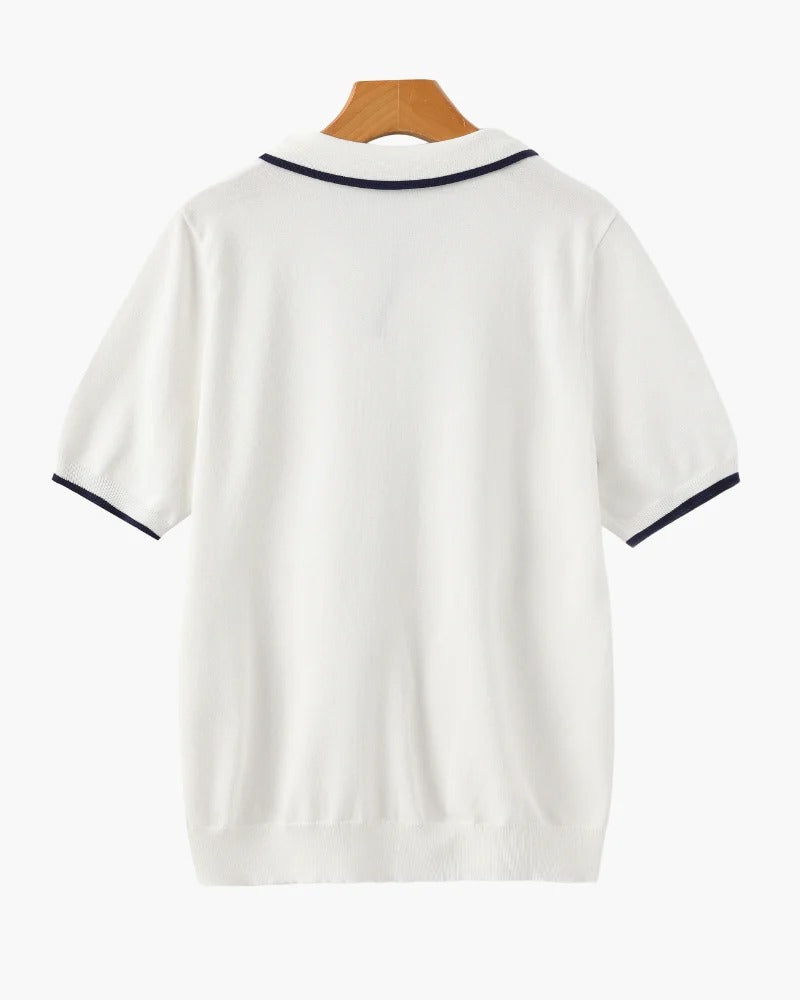 Polo de Punto Riviera – Blanco