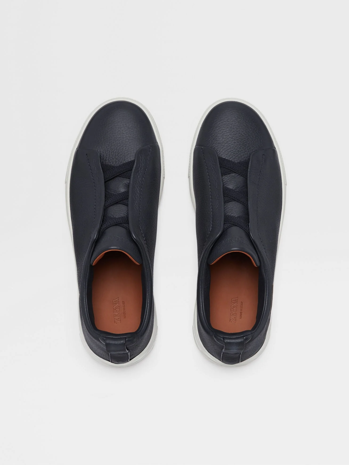 Triple Stitch Azul marino Cuero Zapatillas