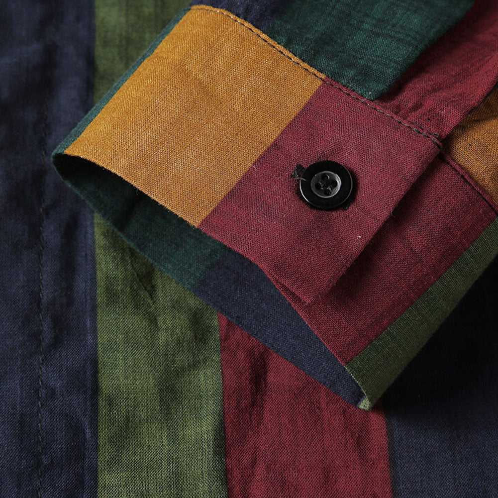 Camisa de Lino con Rayas Riviera – Multicolor