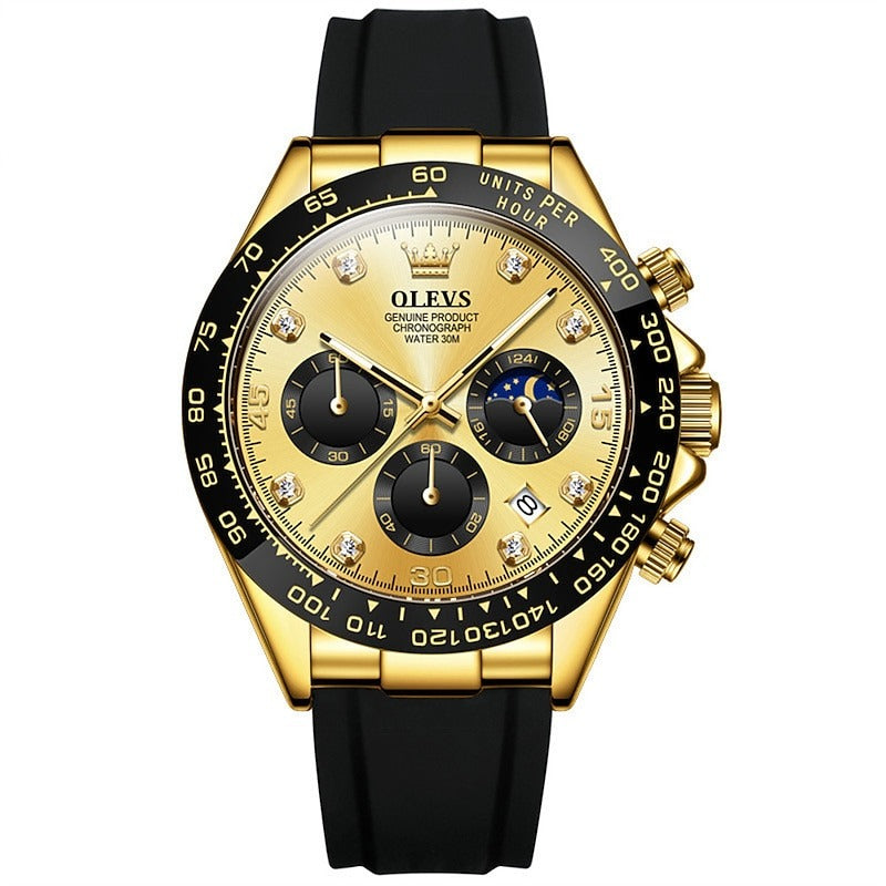 Reloj Cronógrafo Deportivo - Dorado