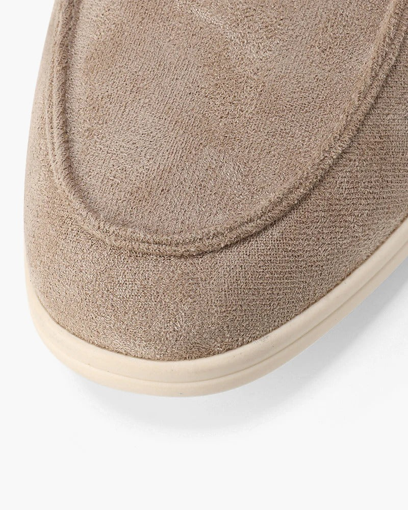 Mocasines de ante confort - Topo