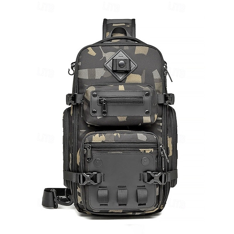 Mochila Cruzada de Poliéster - Verde