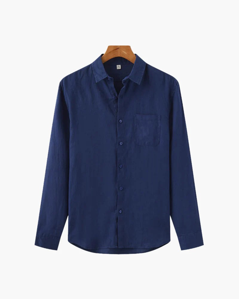 Camisa Linen Breeze – Azul