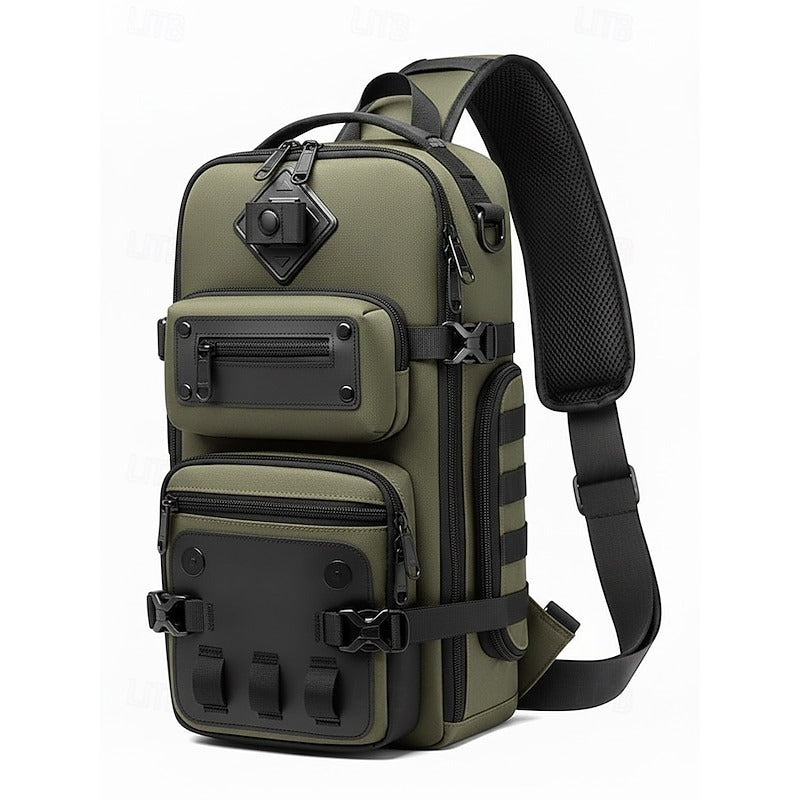 Mochila Cruzada de Poliéster - Azul Oscuro
