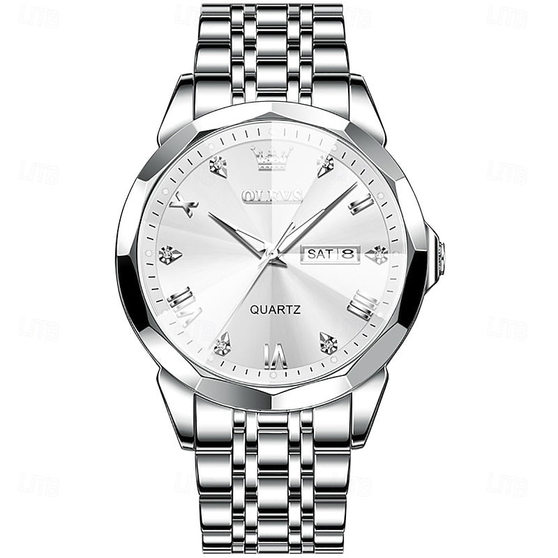Reloj Romano Luminoso - Plata