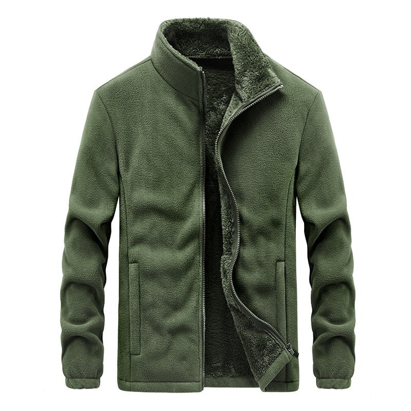 Chaqueta Polar con Forro Interior Afelpado - Verde