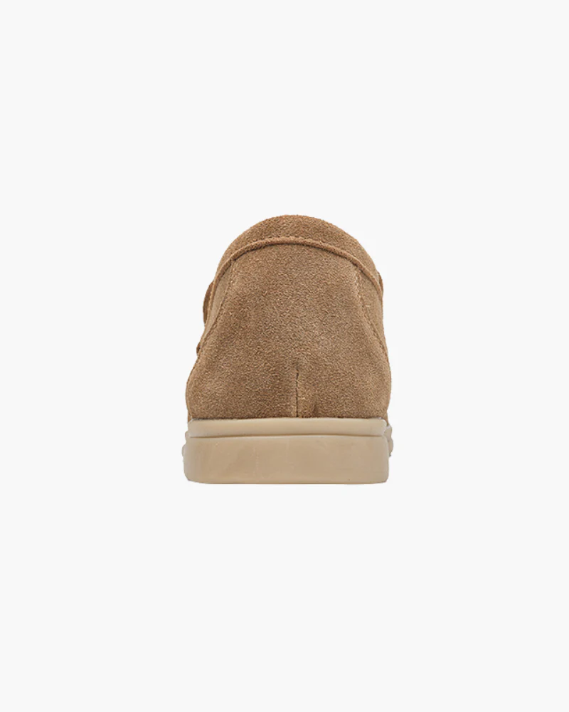 Slip-ons de ante de lujo - Caramelo