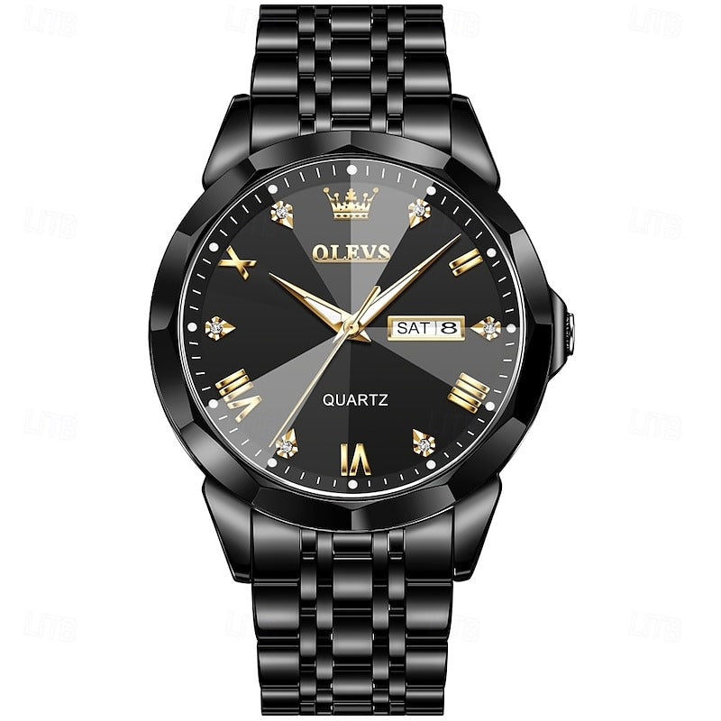 Reloj Romano Luminoso - Negro