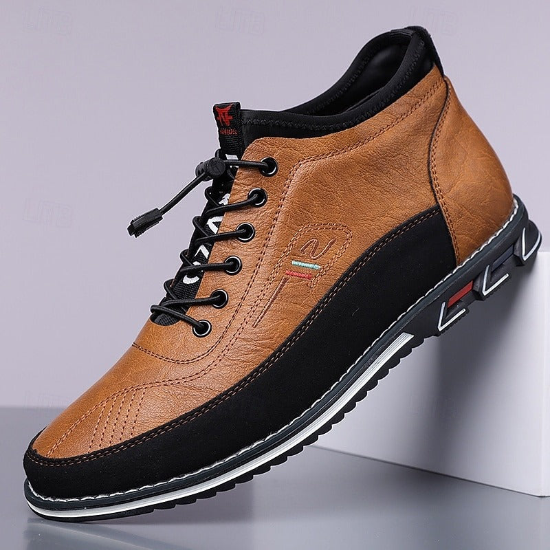 Tenis de Caña Alta Suela Grip Trek - Marrón