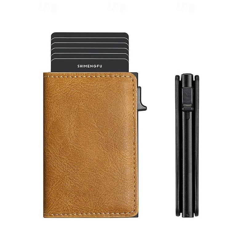 Cartera Minimalista RFID - Marrón
