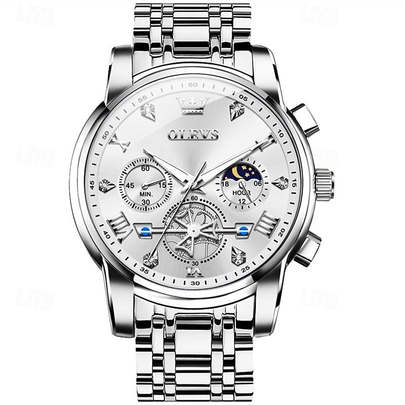 Reloj Cronógrafo Lunar - Plata