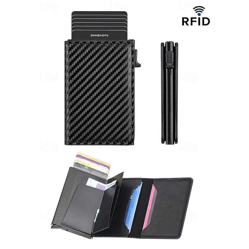 Cartera Minimalista RFID - Marrón