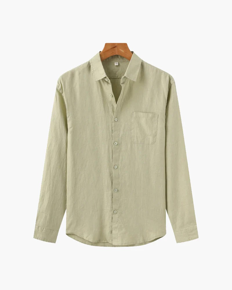Camisa Linen Breeze – Verde Menta