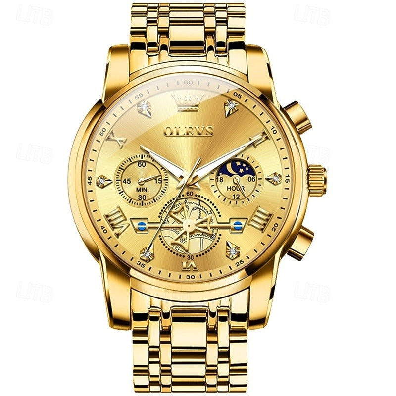 Reloj Cronógrafo Lunar - Dorado