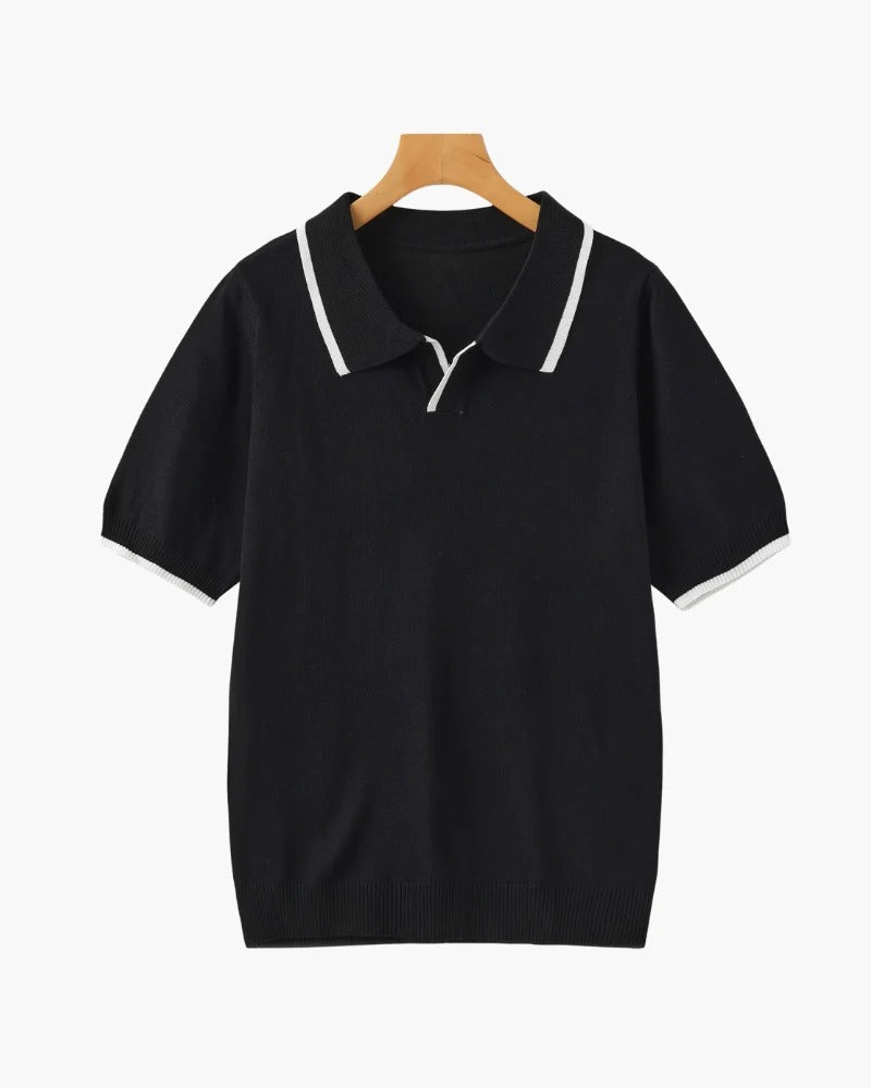 Polo de Punto Riviera – Negro