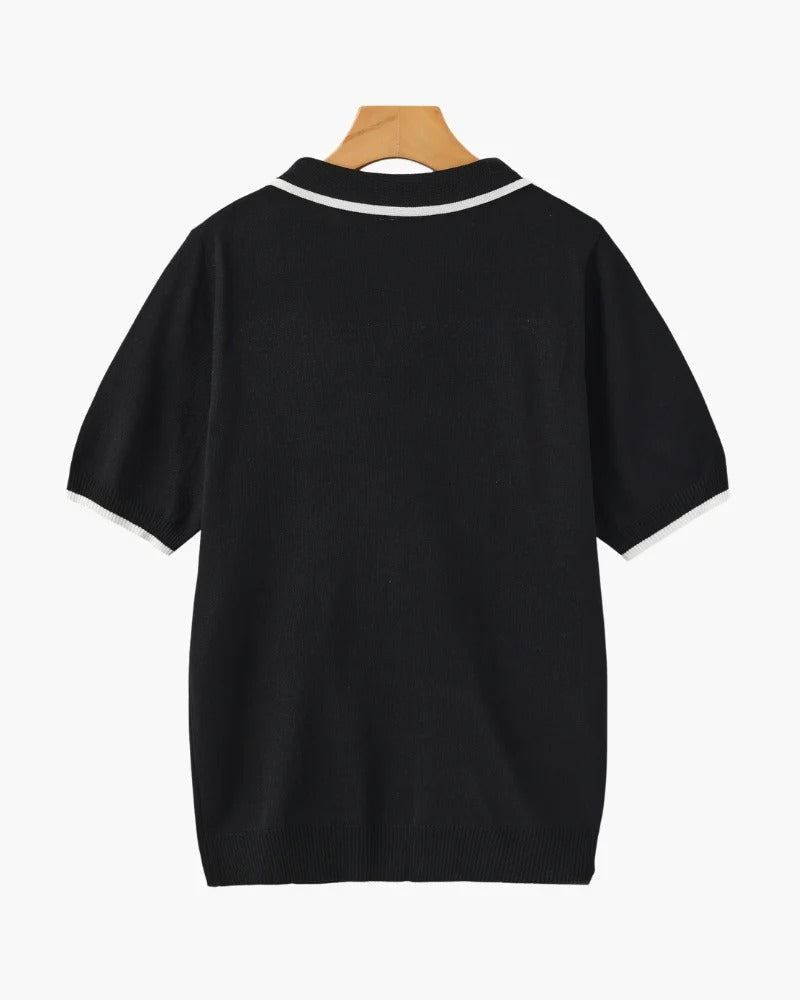 Polo de Punto Riviera – Negro