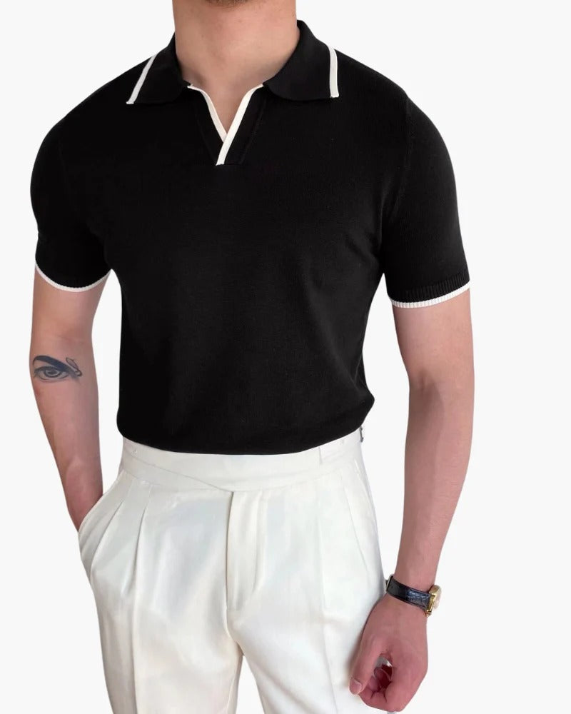 Polo de Punto Riviera – Negro