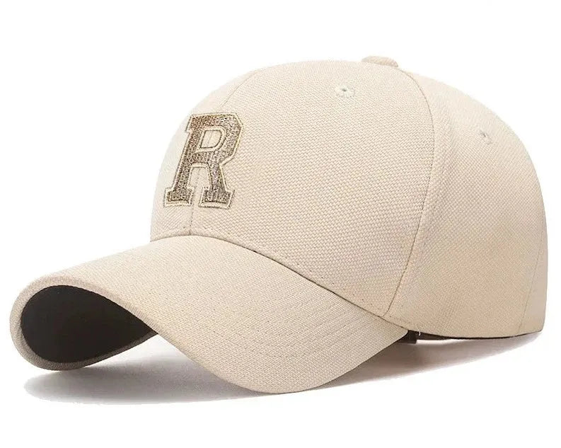 Gorra R Bordada Clásica - Beige