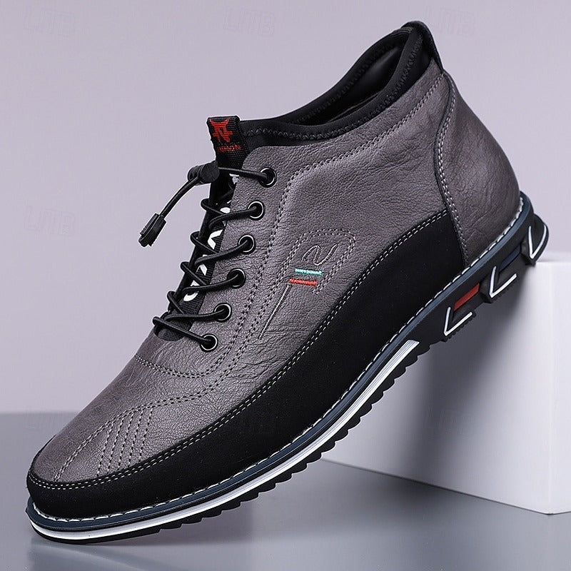 Tenis de Caña Alta Suela Grip Trek - Gris
