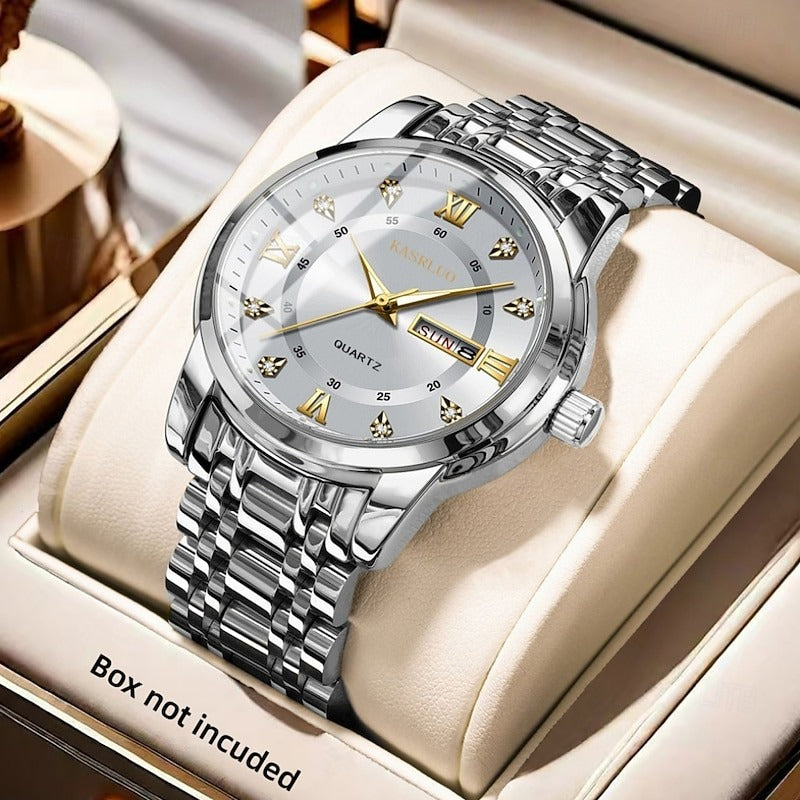 Reloj Luminoso con Calendario - Plata