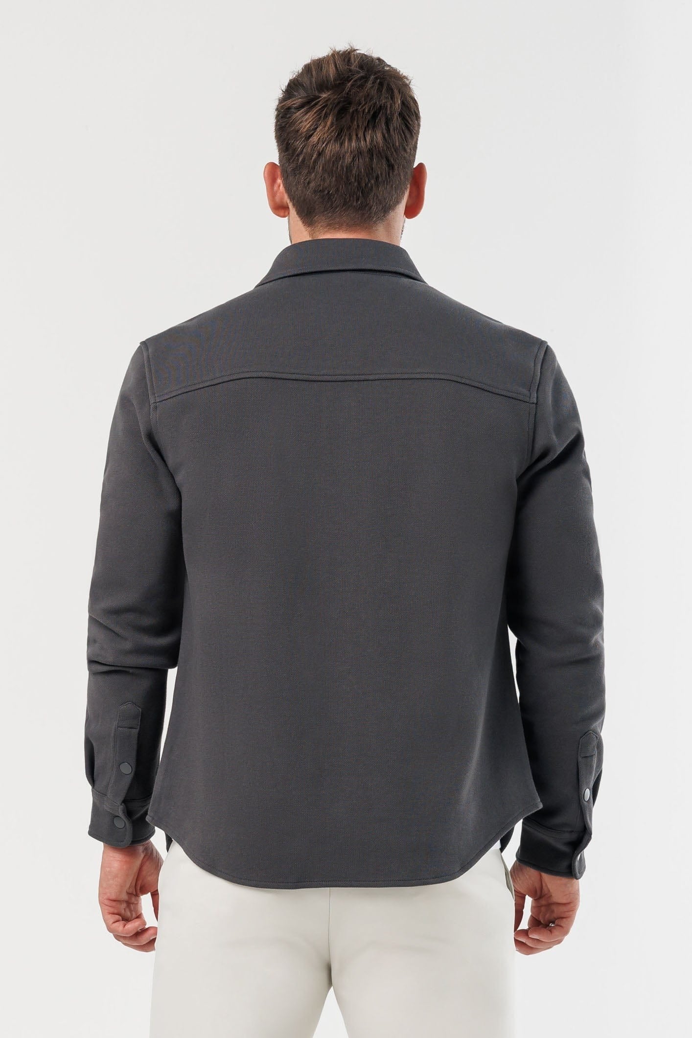 Chamarra Classic Cotton Signature - Gris