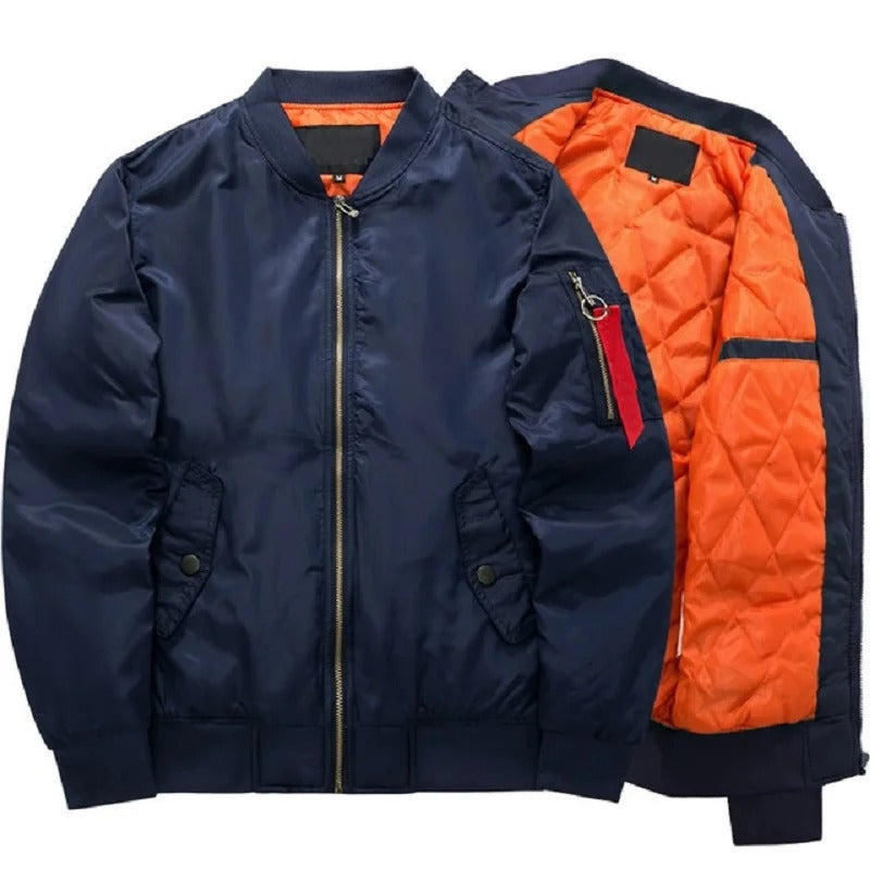 Chaqueta Bomber Acolchada - Azul Marino