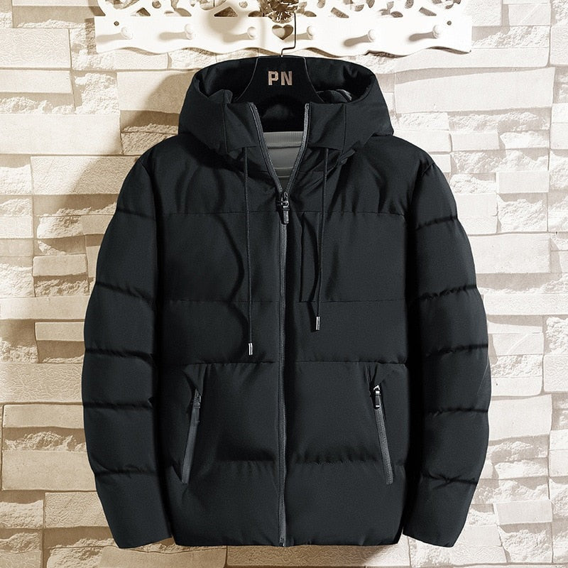 Chaqueta Acolchada con Capucha - Gris
