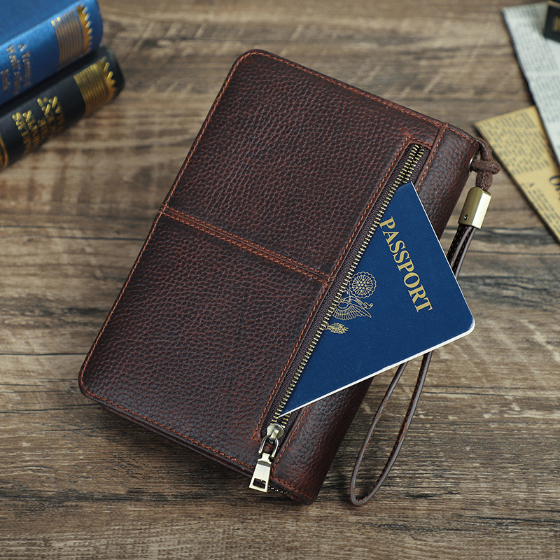 Estuche Organizador de Cuero para Puros y Accesorios de Viaje