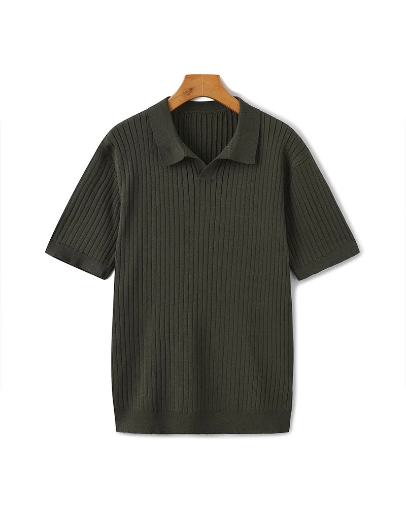 Polo de Punto Acanalado – Verde