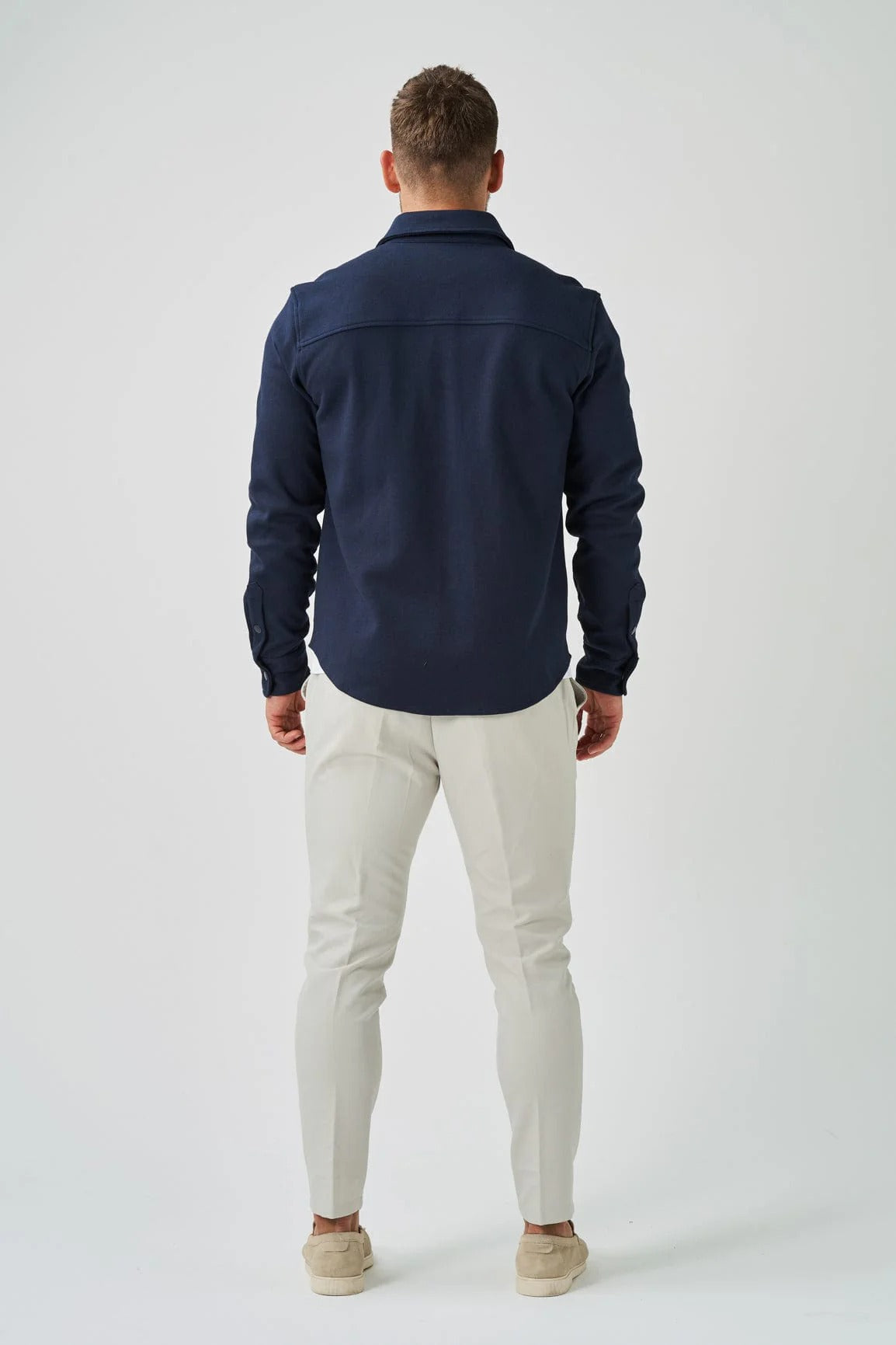 Chamarra Classic Cotton Signature - Azul marino