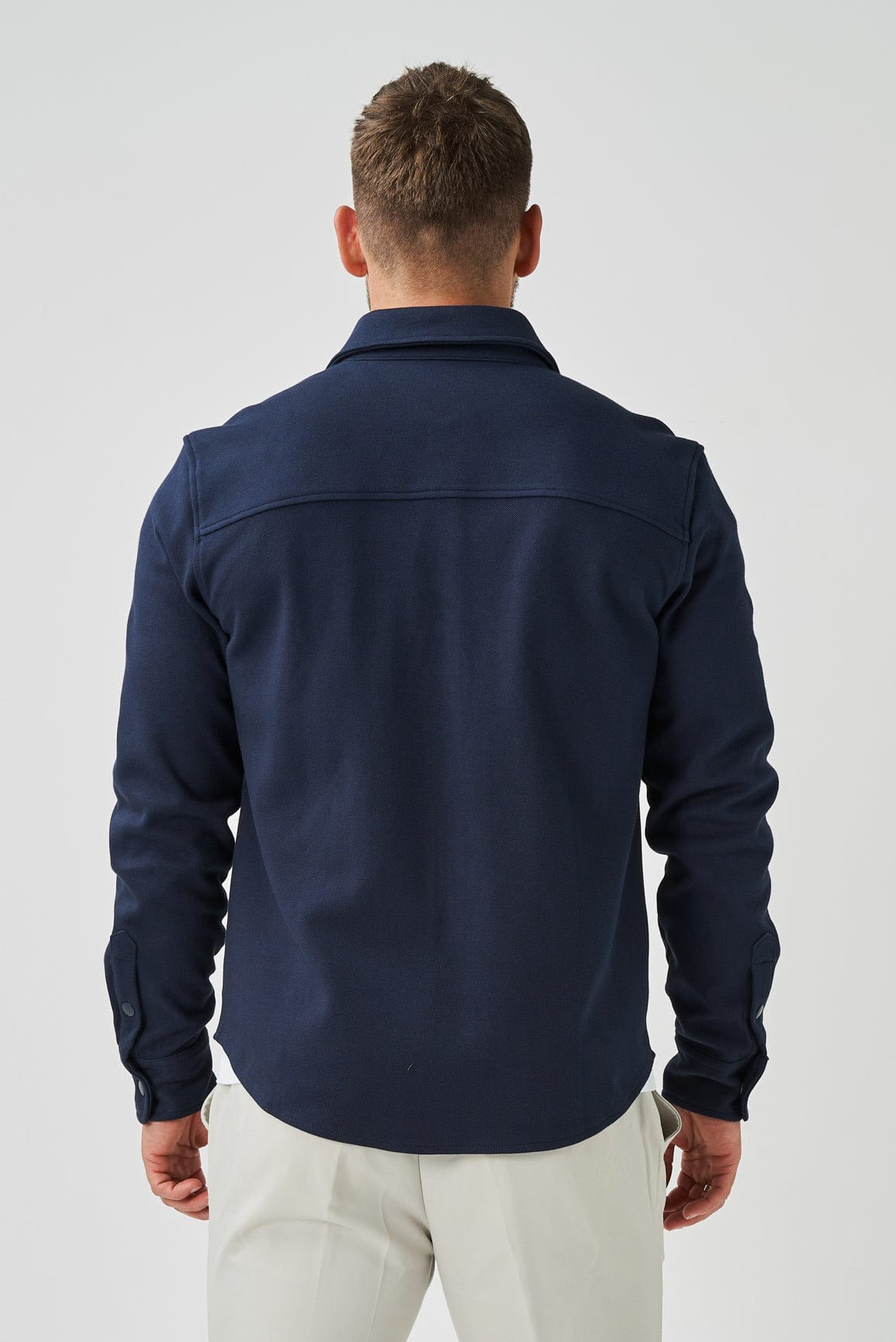 Chamarra Classic Cotton Signature - Azul marino