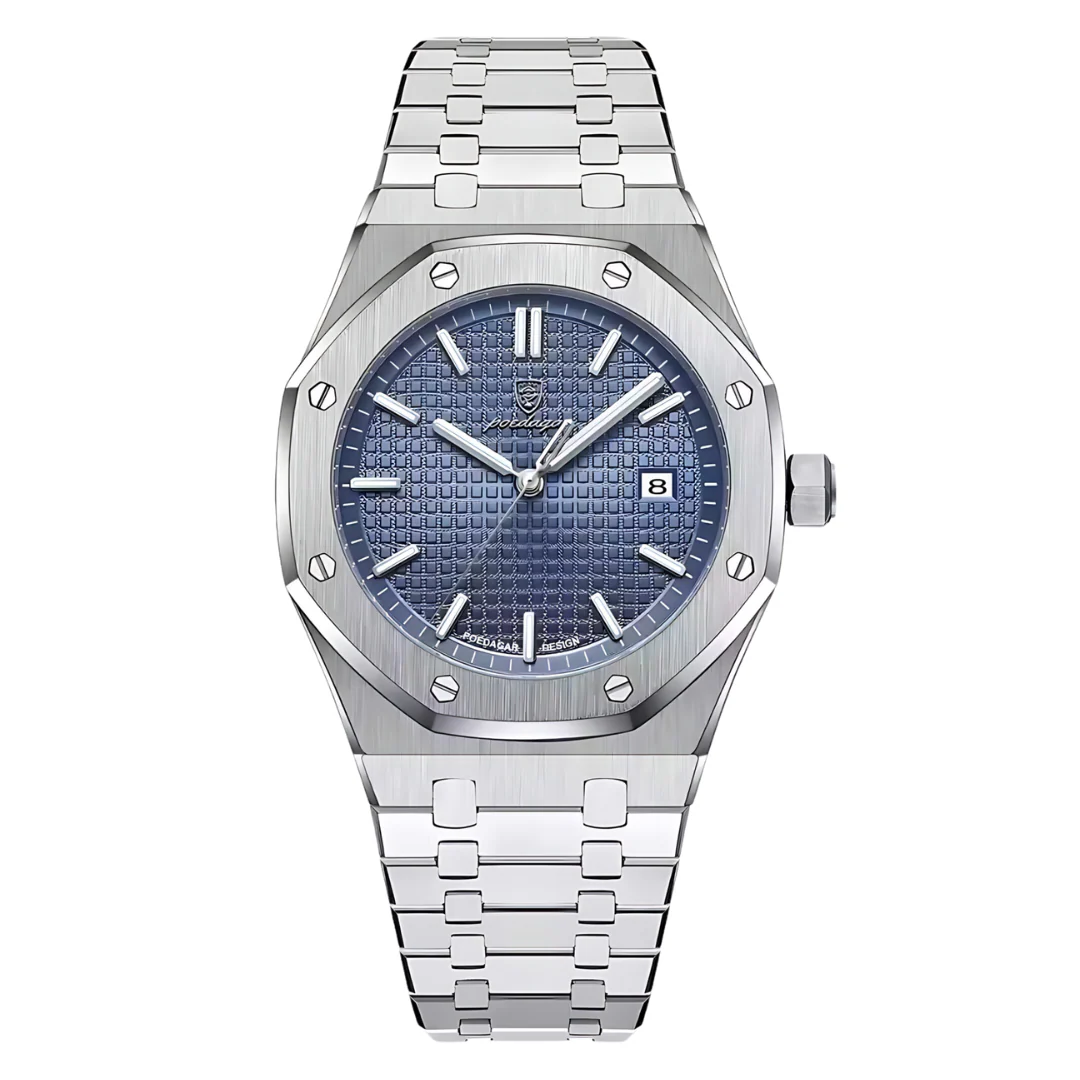 Reloj de Acero Octagon – Azul