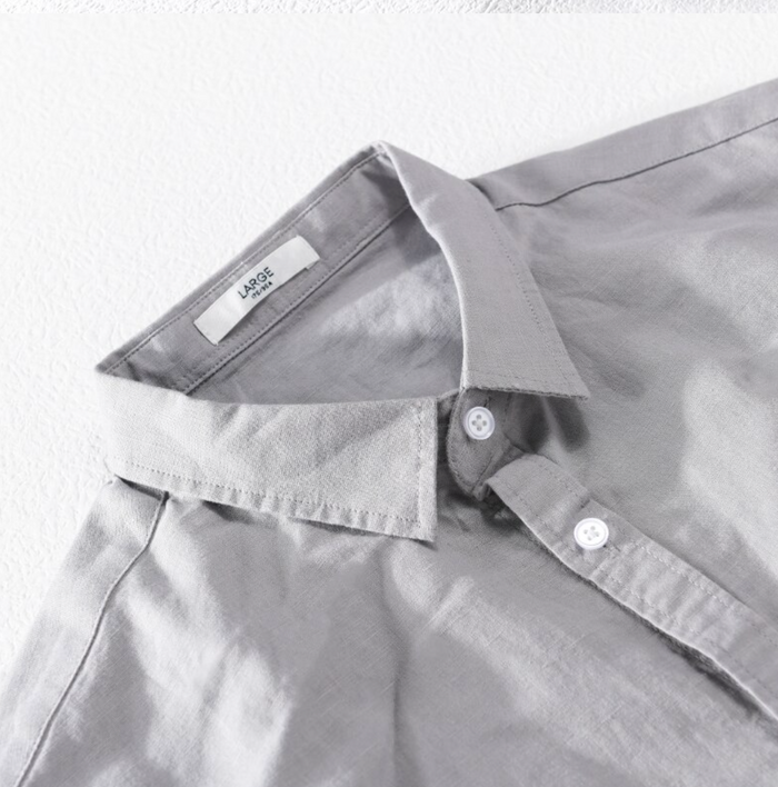 Camisa de Lino Manga Larga Harbor – Gris