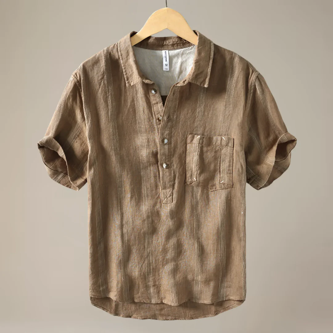 Camisa Vertical Essence - Marrón