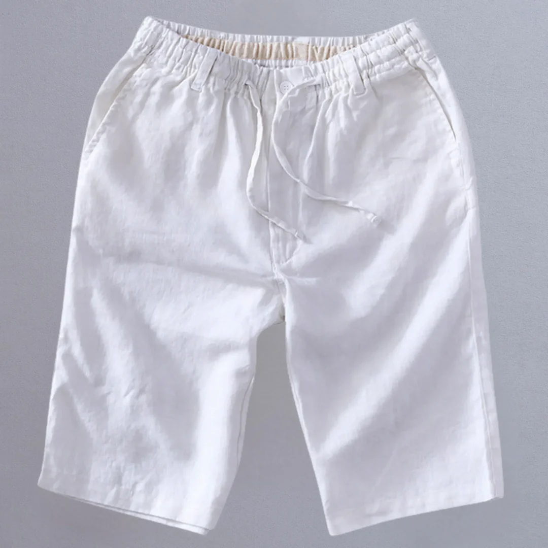 Shorts Lino Soft Coast - Azul Marino