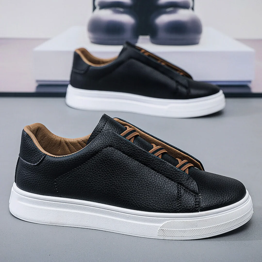 Tenis Ridgeway de Cuero – Negro