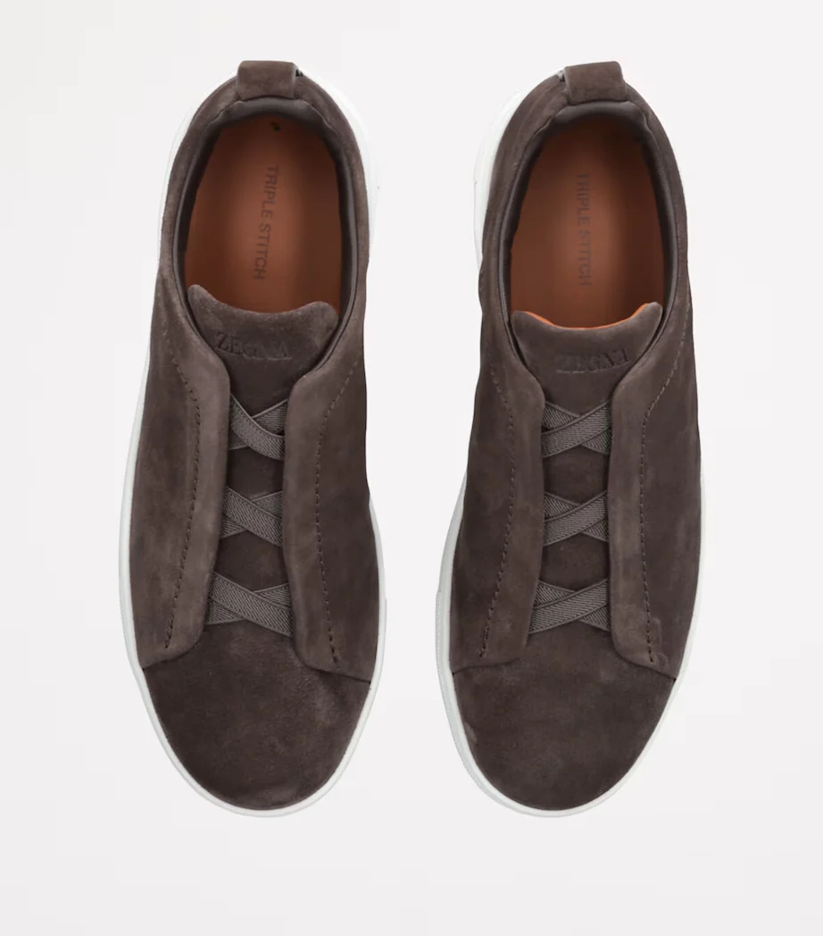 Triple Stitch Gamuza Zapatillas - Dark Gris