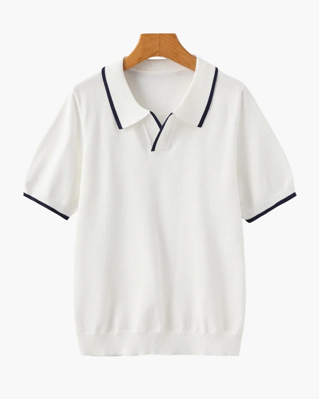 Polo de Punto Riviera – Blanco