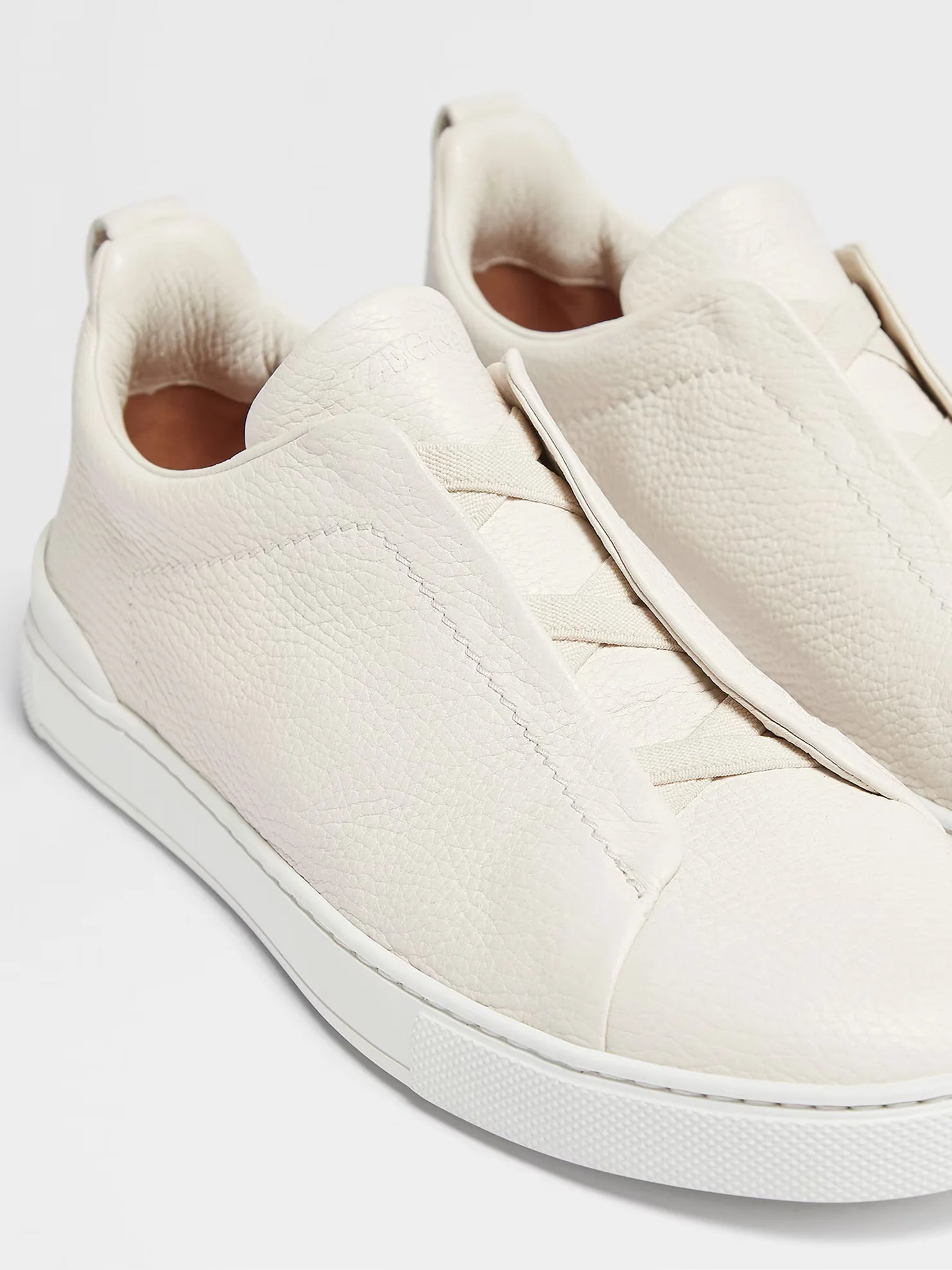 Triple Stitch Blanco Cuero Zapatillas