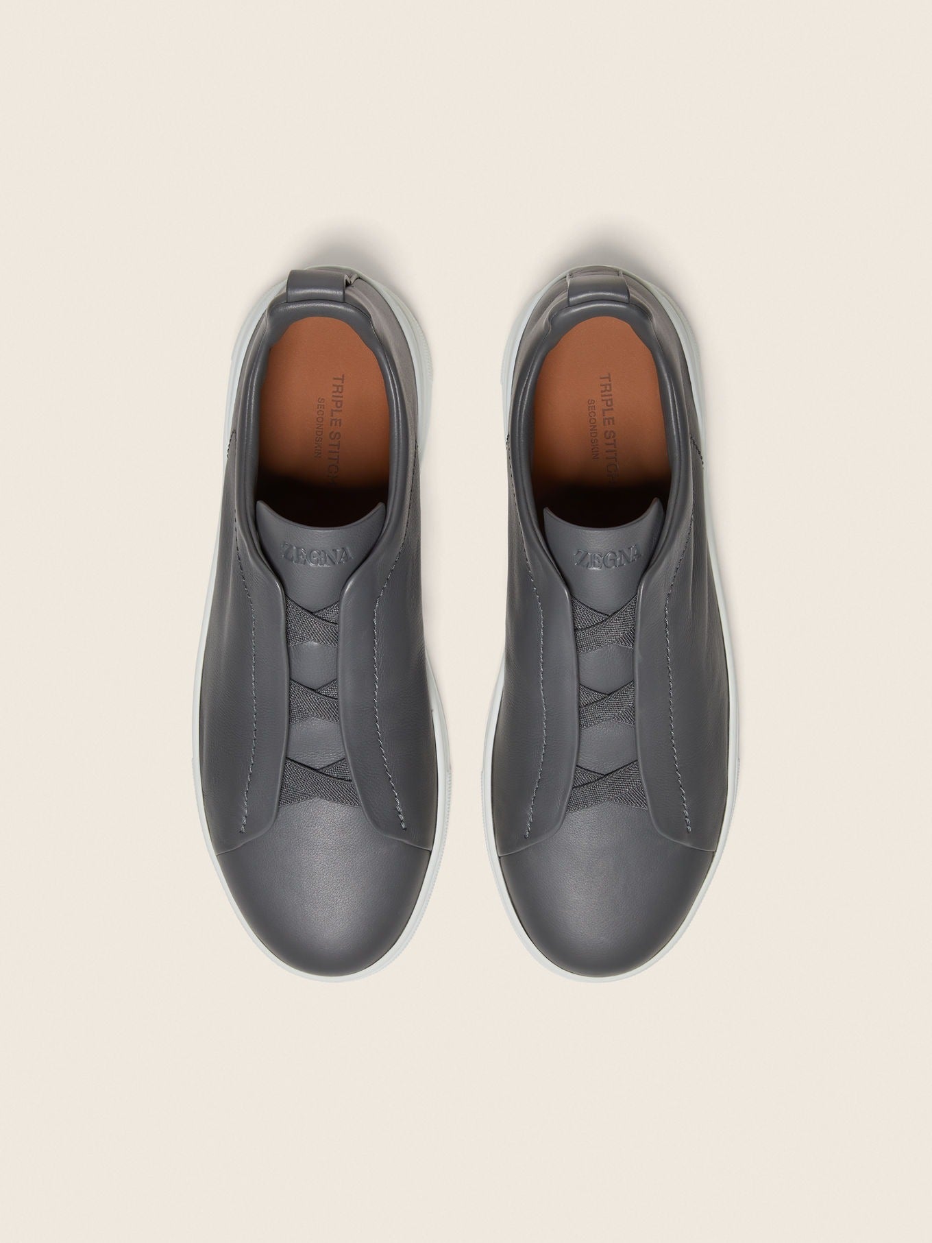 Triple Stitch SECONDSKIN Slip-On Zapatilla - Dark gris