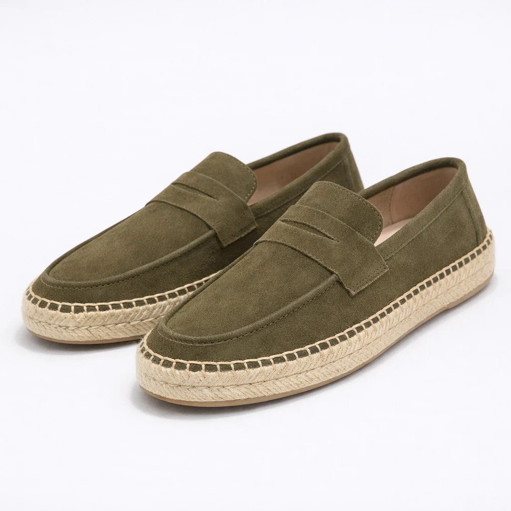 Mocasín Confort en Camurça - Beige