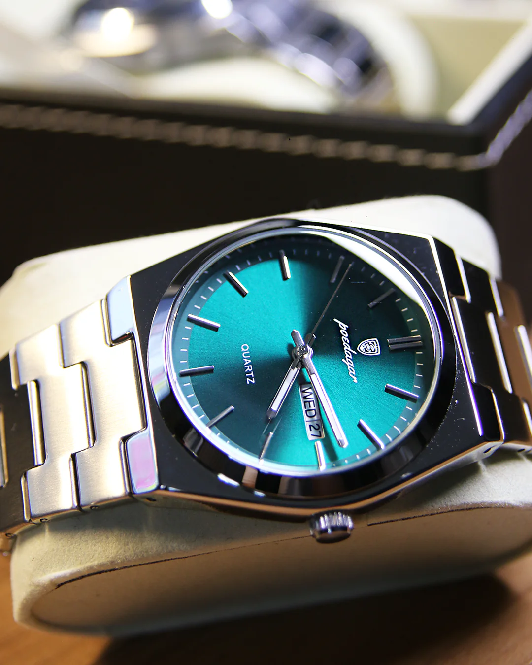 Reloj de Acero Esmeralda – Verde